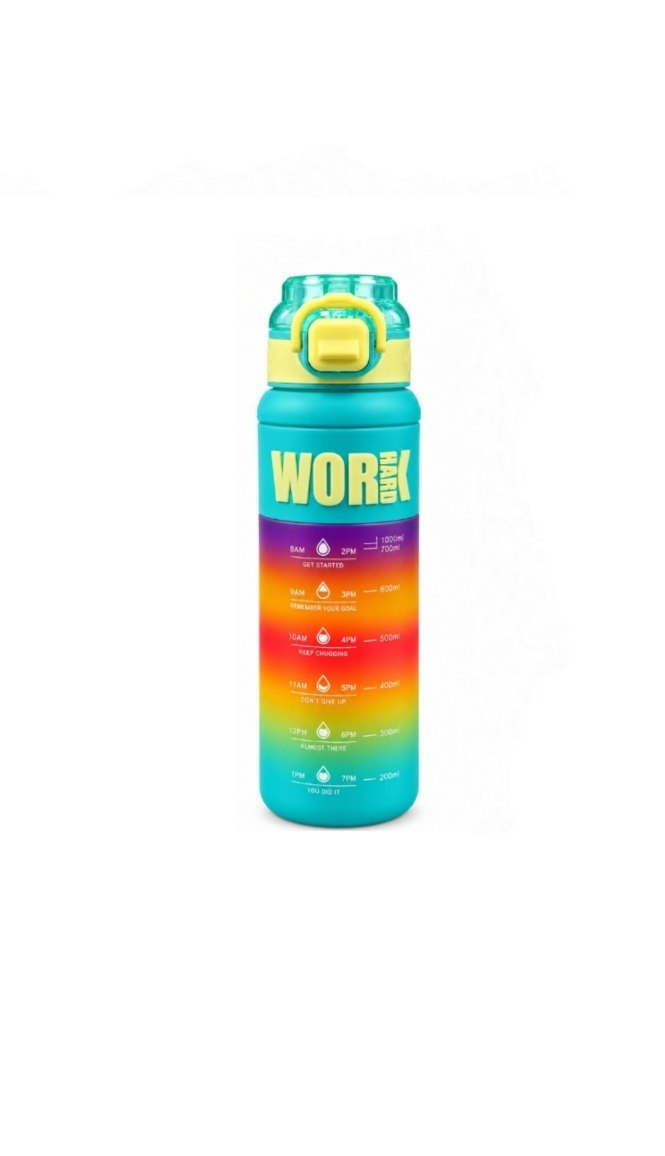 قمقمه نی دار 1000 میلی لیتر ( 1000ml ) رنگ آبی